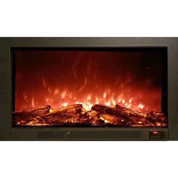 Alaz 95 cm Elektrikli Şömine Metal Çerçeve (Isılı, Ses Efektli)